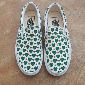 Vans J Crew Hearts & Bees